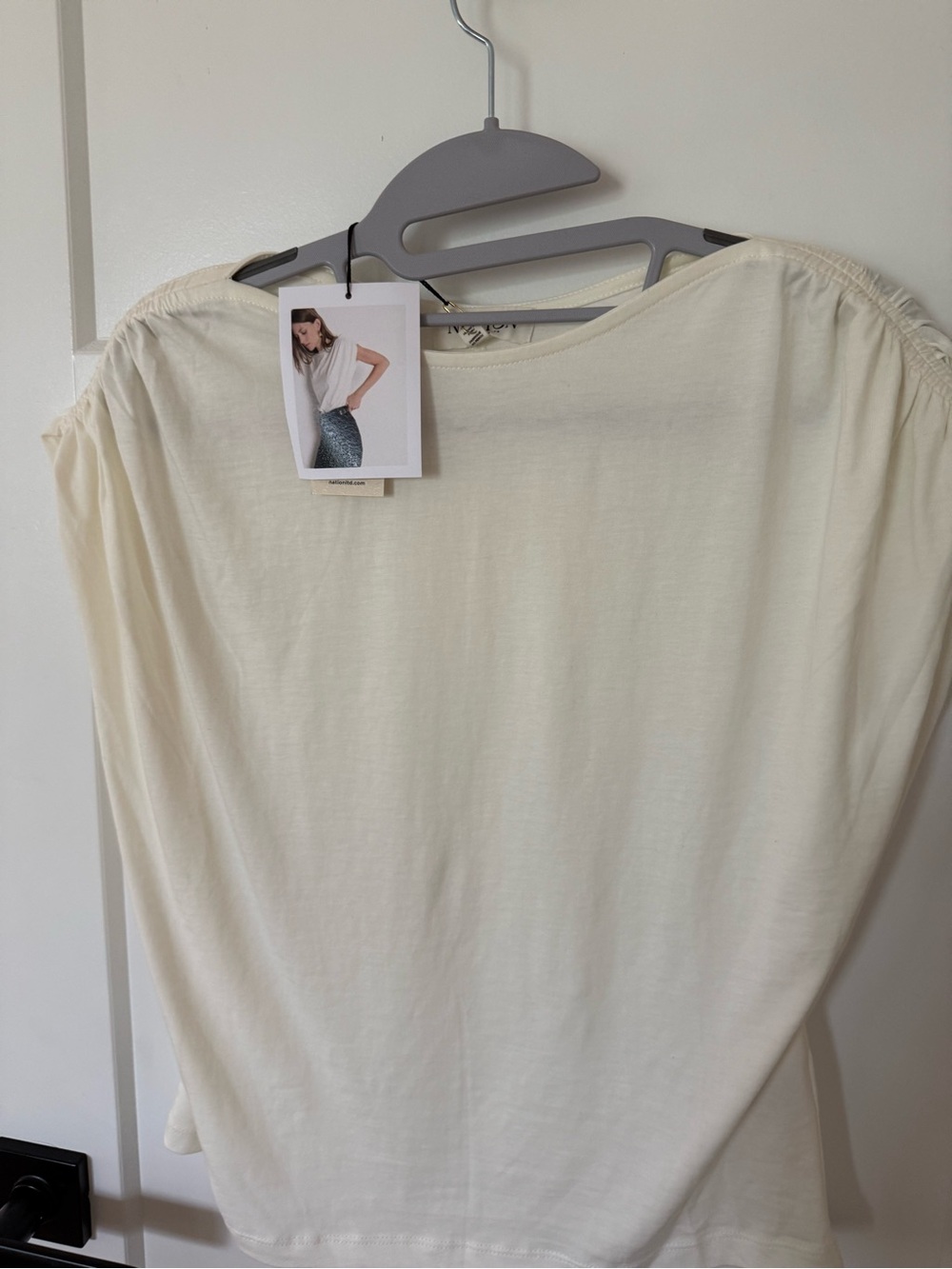 Nation LA Cream Women's Short Sleeve Top